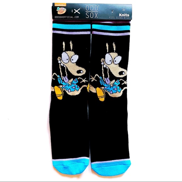 Nickelodeon Other - Odd Sox Nickelodeon Rocko’s Modern Life 90s Crew Socks Mens Womens Novelty Gift